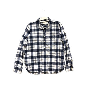 J.Crew Blue and White Plaid Shirt Women's Size Medium